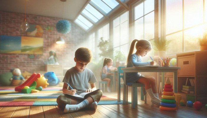 بازی کودکان در مهد