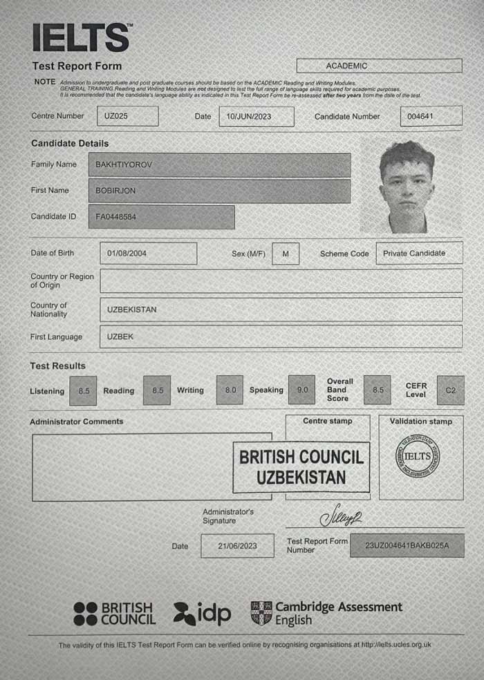 آموزشی مدرک IELTS