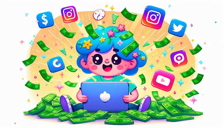 اینستاگرام و یوتیوب درآمد از شبکه های اجتماعی